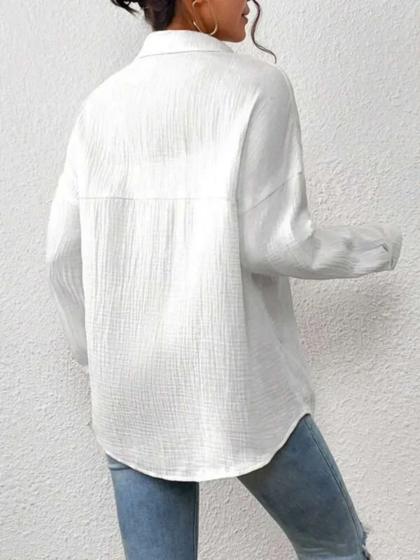 MCAO Cotton Gauze Blouse – Women’s Casual Summer Shirt - Image 5