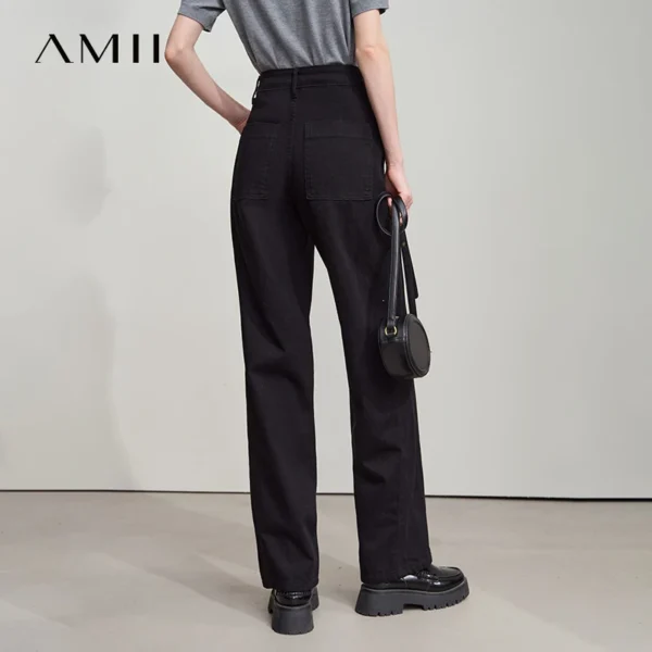 AMII Minimalist Women’s Loose Cotton Ankle Pants - Image 5