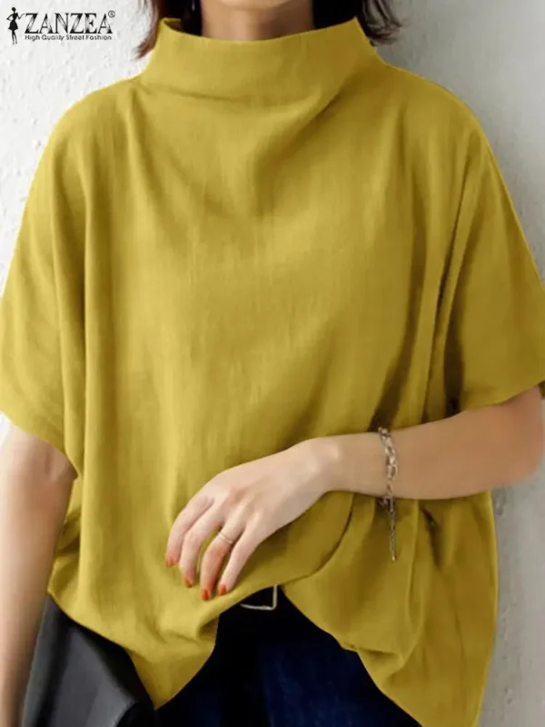 ZANZEA Casual Pullover Tops – Oversized Office Lady Style - Image 2